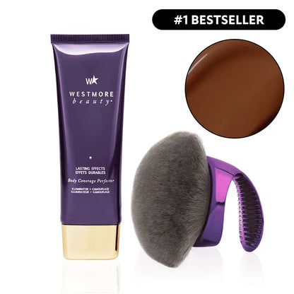 Westmore Beauty Body Coverage Perfector 3.5oz + X-Large Buffer Brush